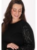 NAEMI Damen Plus Size Blouse in Black