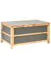 Beliani Truhe ACATE in Grau/Braun - (W) 121 x (H) 61 x (L) 72 cm