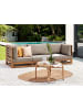Beliani Gartensofa TRANI in Braun/Grau/Beige - (W) 235 x (H) 72 x (L) 75 cm