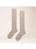 Kunert Kniestrümpfe Cosy Cashmere wärmend in Beige-mel.
