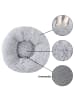 Intirilife Hundebett Katzenbett in Hell Grau 60cm