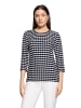 Betty Barclay Basic Shirt mit Rundhalsausschnitt in Dunkelblau/Weiß