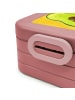 Mr. & Mrs. Panda Snackbox Avocado Kern Design mit Spruch in Rot Pastell