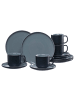 Ritzenhoff & Breker 12er Set Kaffeeservice Jasper in schwarz