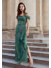 Vera Mont Abendkleid im Glitzer-Look in Green/Grey