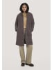 Hessnatur Wollfleece Mantel in dunkles mauve