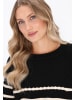 DreiMaster Maritim Sweater in black offwhite