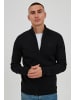 11 Project Strickjacke PRSandor 21300729-ME Feinstrick Zip-Jacke in Schwarz