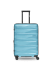 Bergpfeil Travel 4-Rollen Trolley M 66 cm mit Dehnfalte glacier blue metallic