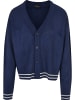 Urban Classics Urban Classics Herren Sporty Boxy Cardigan in spaceblue