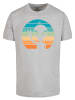 F4NT4STIC T-Shirt Alien Piece Sonnenuntergang in grau meliert
