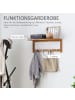 HOMCOM Wandgarderobe-50L x 16B x 17,5H cm-Naturholz