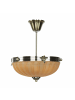 Licht-Erlebnisse Deckenlampe Ø 30 x (H)36 cm in Bronze Orange