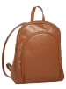 Cluty City-Rucksack echt Leder in cognac