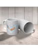 Mr. & Mrs. Panda Kindertasse Mäuse Herz ohne Spruch in Grau Pastell