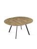 B&D Home Ausziehstisch TILL in Natureiche - (B)120-150 x (H)76 x (T)120 cm