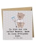 Mr. & Mrs. Panda Grußkarte Orthopäde Herz mit Spruch in Grau Pastell