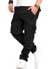 SOUL STAR Cargohose - S2SARI Chino Jeans Hose Stoffhose Freizeithose in Schwarz