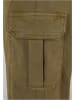 Urban Classics Urban Classics Damen Ladies High Waist Twill Cargo Pants in tiniolive
