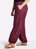 sheego Web-Hose in bordeaux-burgund-bedruckt