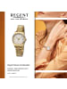 Regent Analog-Armbanduhr Regent Metallarmband gold mittel (ca. 34mm)