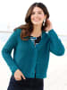 Sieh an! Strickjacke in aquapetrol