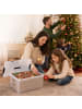 relaxdays Weihnachtskugel Aufbewahrungsbox in Transparent - (B)51 x (H)24,5 x (T)38,5 cm