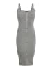 NAEMI Damen Kleid in Grau Melange