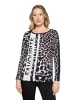 Betty Barclay Casual-Shirt mit Tunnelzug in Dunkelblau/Weiß