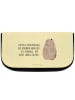 Mr. & Mrs. Panda Kosmetiktasche Murmeltier mit Spruch in Gelb Pastell