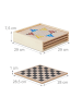 relaxdays Spielesammlung in Bunt - (B)29 x (H)7,5 x (T)29 cm
