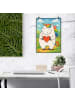 Mr. & Mrs. Panda Poster Einhorn Herz Design ohne Spruch in Weiß