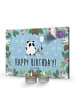 Mr. & Mrs. Panda Adventskalender Panda Geburtstag mit Spruch in Eisblau