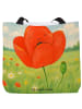 Mr. & Mrs. Panda Shopper Blume Mohnblume Design ohne Spruch in Weiß