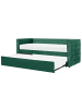 Beliani Tagesbett GASSIN in Grün - (W) 100 x (H) 88 x (L) 231 cm