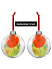 Mr. & Mrs. Panda Christbaumanhänger Blume Mohnblume Design ohne ... in Weiß