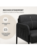 Home Nature Wohnkonzept Sofa 2 Sitzer in Schwarz 120x80x72 cm