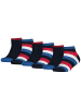 Tommy Hilfiger Socken 6er Pack in Blau/Rot