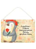 Mr. & Mrs. Panda Schild Jungfrau Astrologie Design mit Spruch in Weiß
