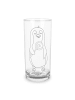 Mr. & Mrs. Panda Wasserglas Pinguin Lolli ohne Spruch in Transparent