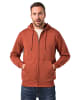 JP1880 Sweatjacke in zimtbraun