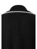 More & More softe, Ripp-Strickjacke, Kontrasteinfassung in black
