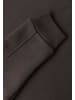 Street One Sweatshirt mit Rundhals und Tunnelzug in black coffee