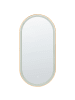 Beliani Badezimmerspiegel CHIDDES in Silber/Gold - (W) 60 x (H) 120 x (L) 3 cm