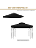 COSTWAY Ersatzdach 3x3m in Schwarz
