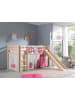 58 aufm Kessel KINDERBETT mit Rutsche Karolina Massivholz Natur Textilset Princess 3