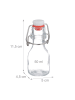 relaxdays 20 x kleine Flaschen in Transparent - 50 ml