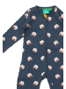 Little Green Radicals Organic Cotton Zip Babygrow in Blue