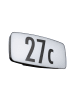 paulmann Außen-Wandleuchte Hausnummer Sheera Zigbee RGBW in anthrazit -H:128mm