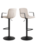 ebuy24 Barhocker Pablo Beige 2er Set
